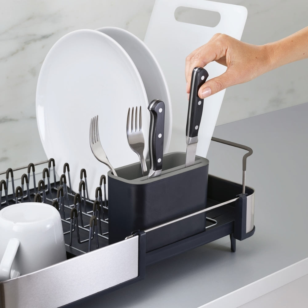 Joseph Joseph Extend Steel Dish Rack Grey