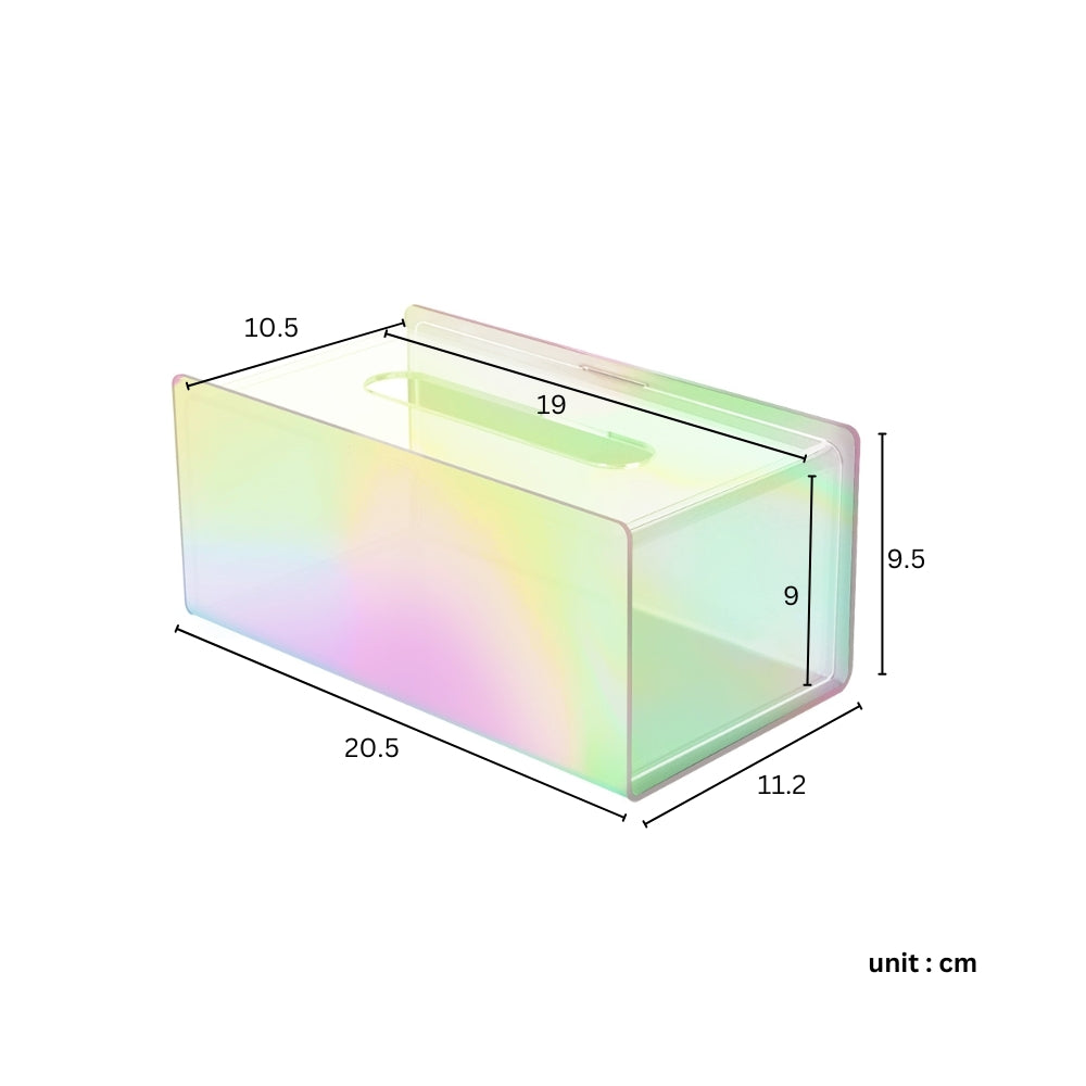 Aurora Acrylic Table Top Tissue Box