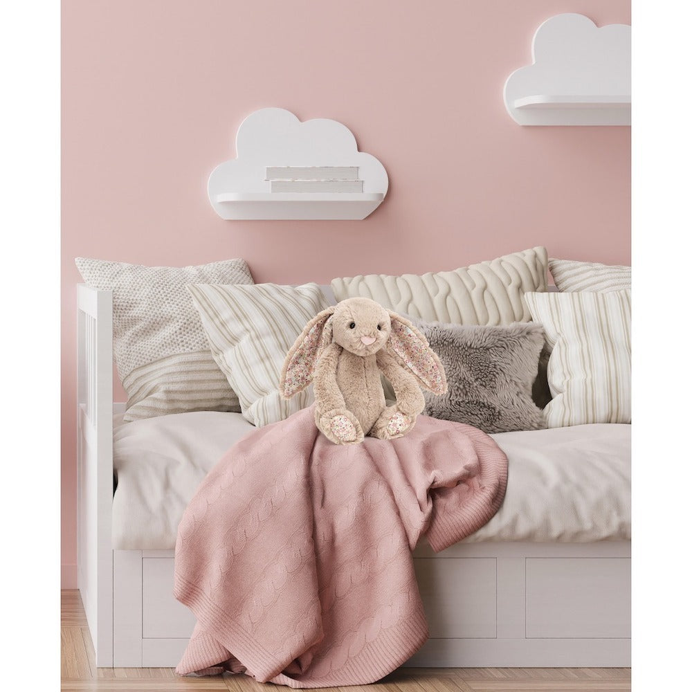 Jellycat Blossom Bea Beige Bunny Medium Brown 31cm