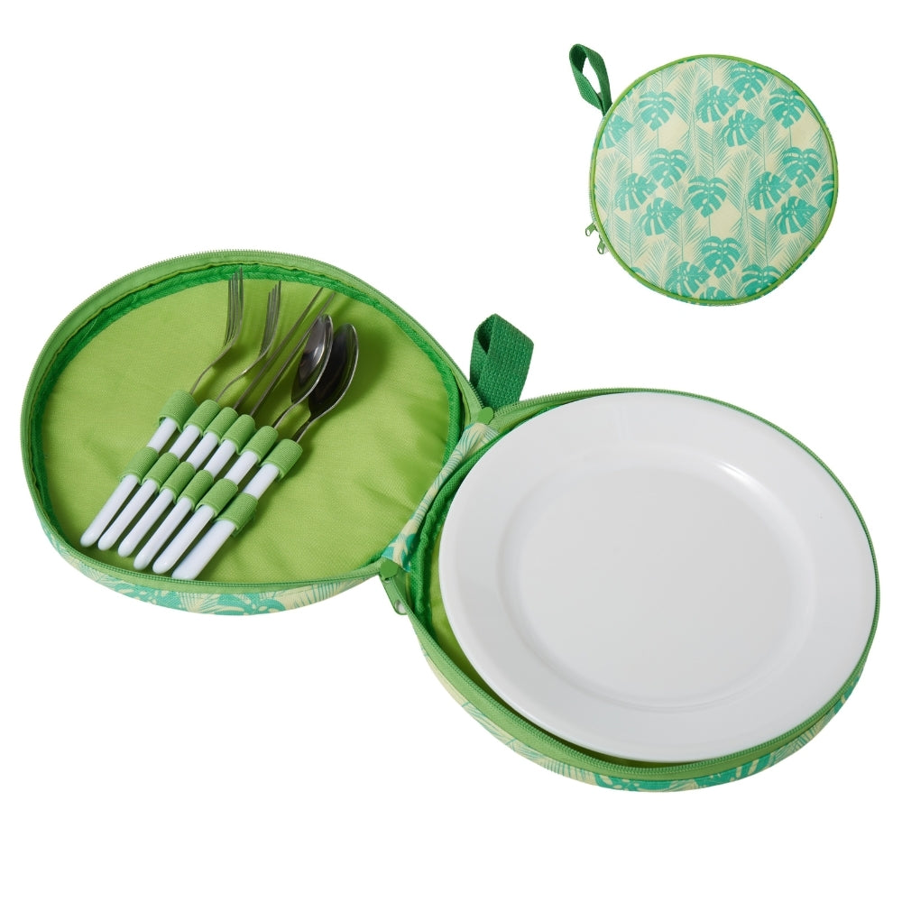 Emporium Leaf Tableware & Carry Bag