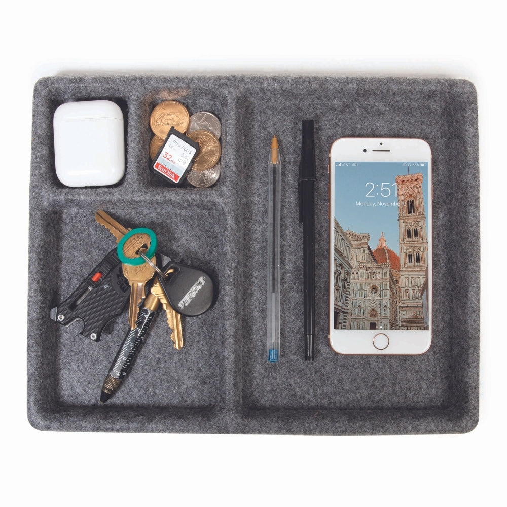 Kikkerland Felt Catch-All Tray