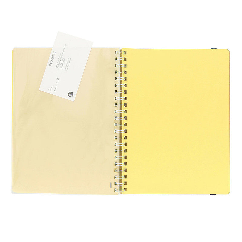 Delfonics Rollbahn Clear Spiral Bound Notebook Grid A5 Clear