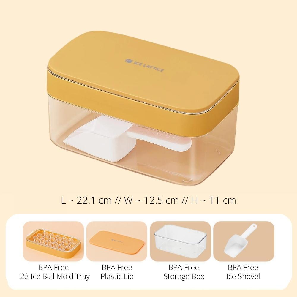 22 Round Ice Ball Maker Tray with Lid