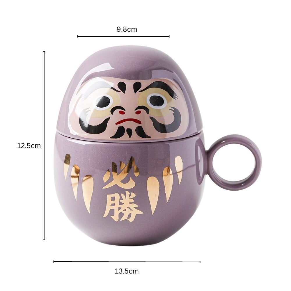 Murasaki Daruma Ceramic Mug 350ml
