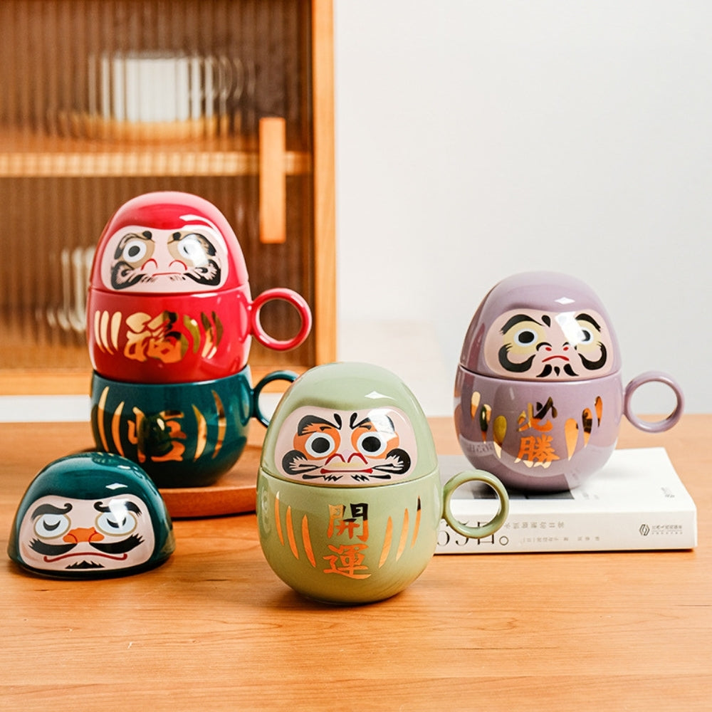 Murasaki Daruma Ceramic Mug 350ml