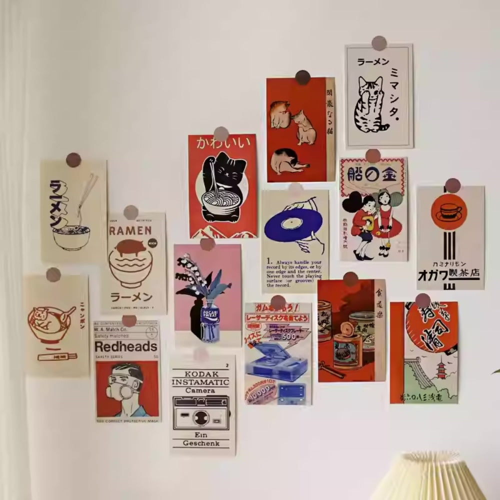 Vintage Japanese Showa Illustration Postcards (Set of 30)