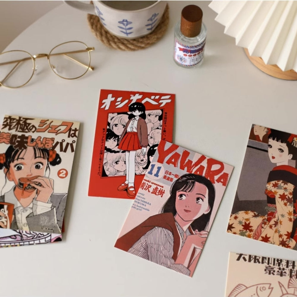 Vintage Japanese Showa Illustration Postcards (Set of 30)