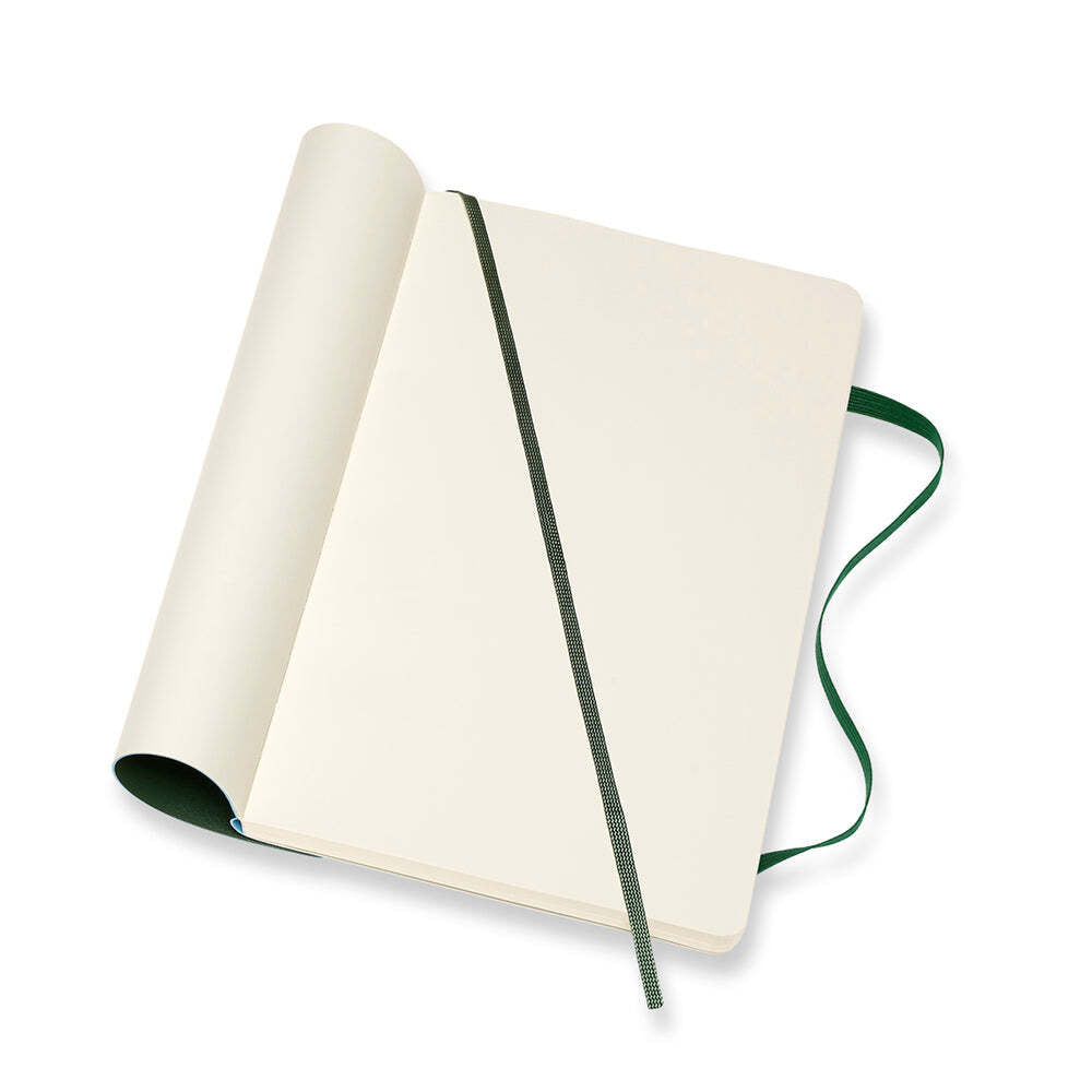 Moleskine Classic Large Soft Cover Notebook Grid - Myrtle Green