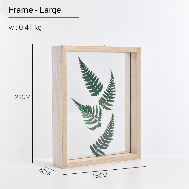 Rustic Wood Double Sided Glass Press/Photo Frame - Picture 8 of 27