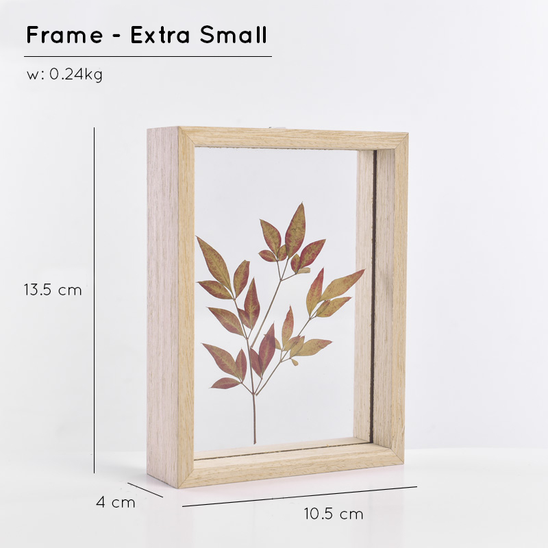 Rustic Wood Double Sided Glass Press/Photo Frame - Picture 12 of 27