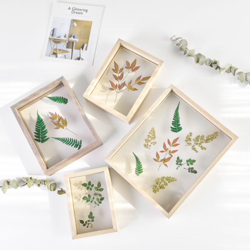 Rustic Wood Double Sided Glass Press/Photo Frame - Picture 14 of 27