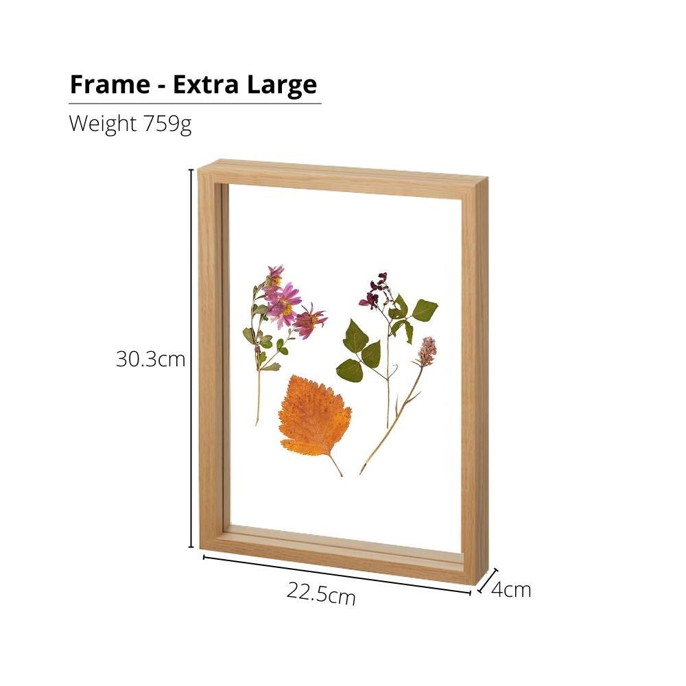 Rustic Wood Double Sided Glass Press/Photo Frame - Picture 15 of 27