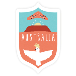 Sunday Paper Vinyl Bumper Sticker - Australia Cockatoo