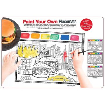Kikkerland Paint Your Own Placemats