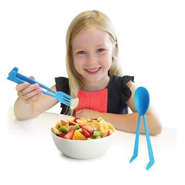 IS Gift Stand & Deliver Cutlery & Tongs Set (BPA Free)