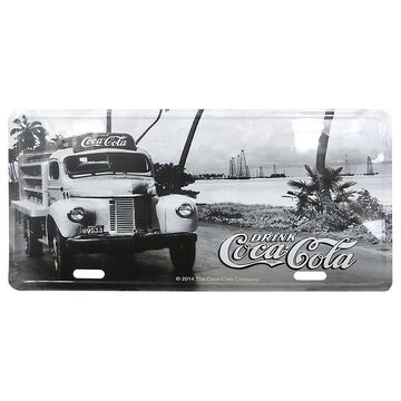 Coca-Cola Landscape Truck Metal Plaque 30x15cm