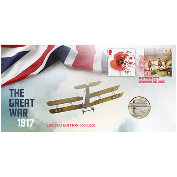 2017 The Great War 1917 PNC The War In The Air £2 Aviation Coin