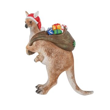 Australian Kangaroo on Christmas Presents Duty Figure 16cm