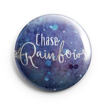 Chase Rainbow Uplifting Quote Glass Magnet 6cm