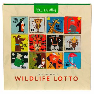 Paul Thurlby Animal Wildlife Lotto Game