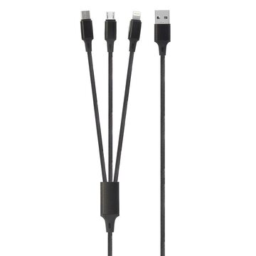 IS Gift Tri-Charge Multipurpose Cable Assorted Colours