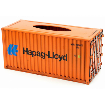 Hapag-Lloyd Diecast Metal Shipping Container Tissue Box