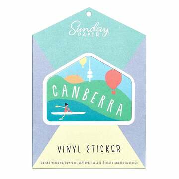 Sunday Paper Canberra - Vinyl Bumper Sticker