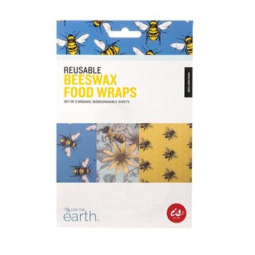 IS Gift Reusable Beeswax Food Wraps (Set of 3) - Bees