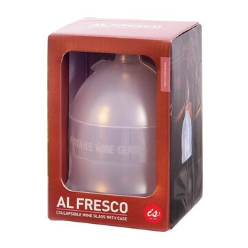 IS Gift Al Fresco Collapsible Wine Glass with Case
