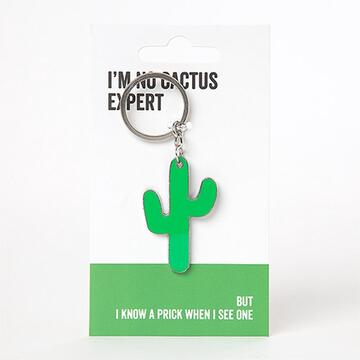 Say It to My Face Keyring Cactus