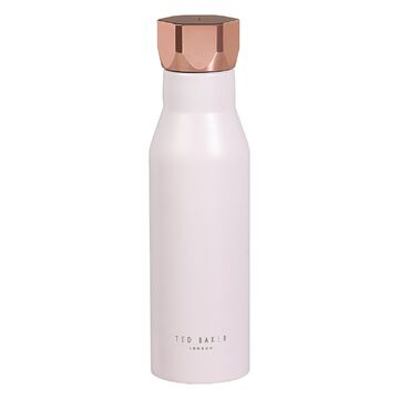 Ted Baker Pink Water Bottle with Hexagonal Lid