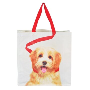 IS Gift Animal Shopping Bag - Dog - White