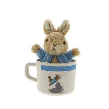 Beatrix Potter Peter Rabbit Bamboo Mug & Soft Toy Gift Set
