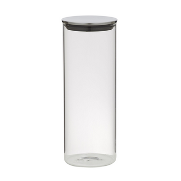 Davis & Waddell Glass Canister with Stainless Steel Lid 1.75L