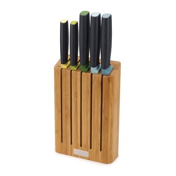 Joseph Joseph Elevate 5-piece Knife Set with Slimline Bamboo Block