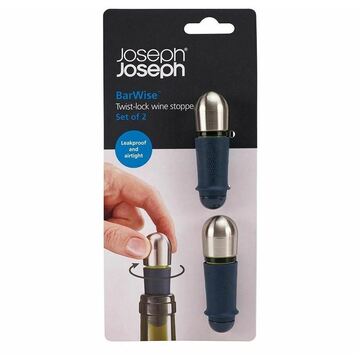 Joseph Joseph BarWise Twist-Lock Wine Stoppers Set of 2