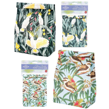 The Australian Collection Paper Lunch Bag - Birds