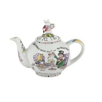 Cardew Design Alice In Wonderland 2-Cup 18oz Teapot with Rabbit Lid