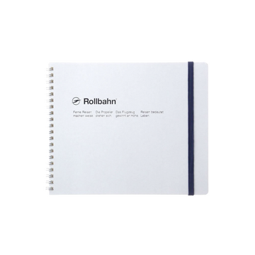 Delfonics Rollbahn Spiral Bound Landscape Notebook Desk - White