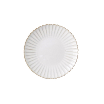 Porcelain Rinka Chrysanthemum White Plate