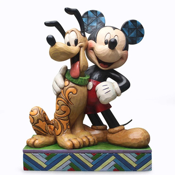 Disney Traditions 6" Mickey & Pluto Best Pals