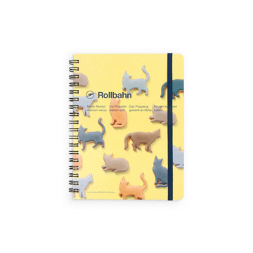 Delfonics ANTOLPO Rollbahn Spiral Bound Notebook Grid Large - Light Yellow