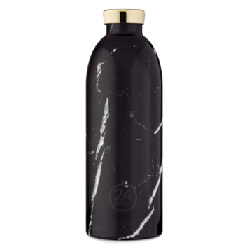 24Bottles Clima Bottle Insulated Water Bottle 850ml - Black Marble