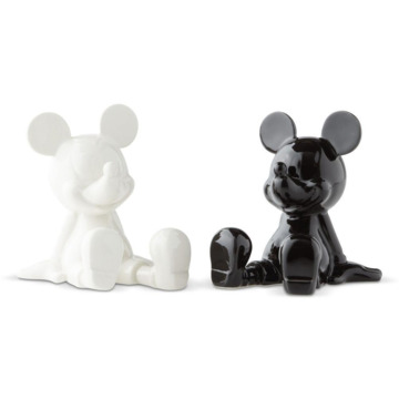 Disney Salt & Pepper Shaker Set - Black & White Mickey