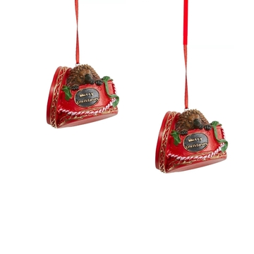 Christmas Australiana Echidna in Red Giftbox (Set of 2)