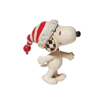 Peanuts by Jim Shore Mini Snoopy with Red & White Hat