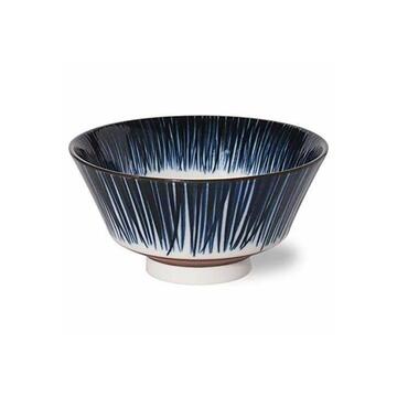 Minoru Pottery Japanese Porcelain Graph Tokusa Large Bowl