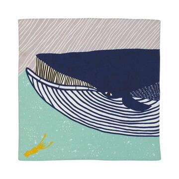 Musubi 50 Kata Kata Blue Whale Furoshiki Wrapping Cloth