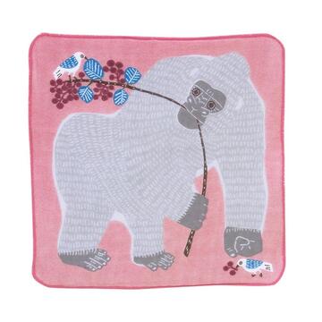 Musubi 25 Kata Kata Pink Gorilla Handkerchief 