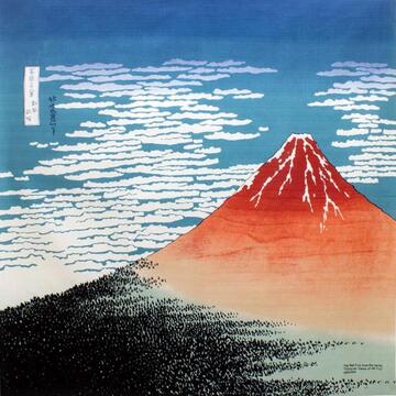 Musubi 104 The Red Fuji Hokusai Furoshiki Wrapping Cloth